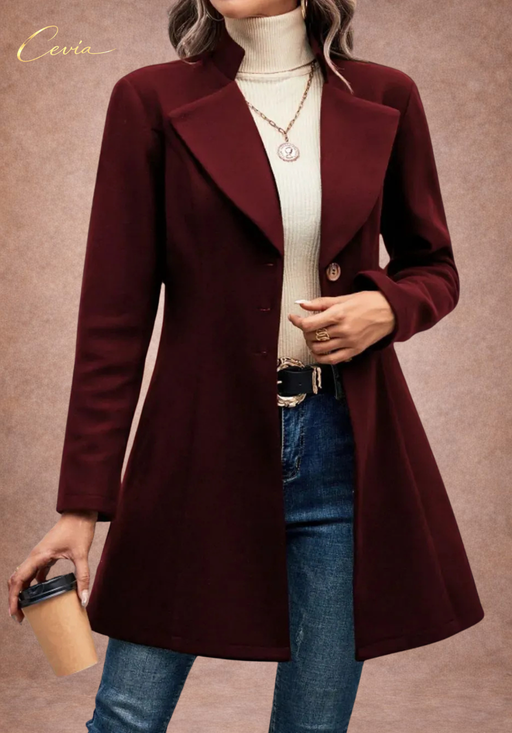 Urban Classic Buttoned Flare Coat