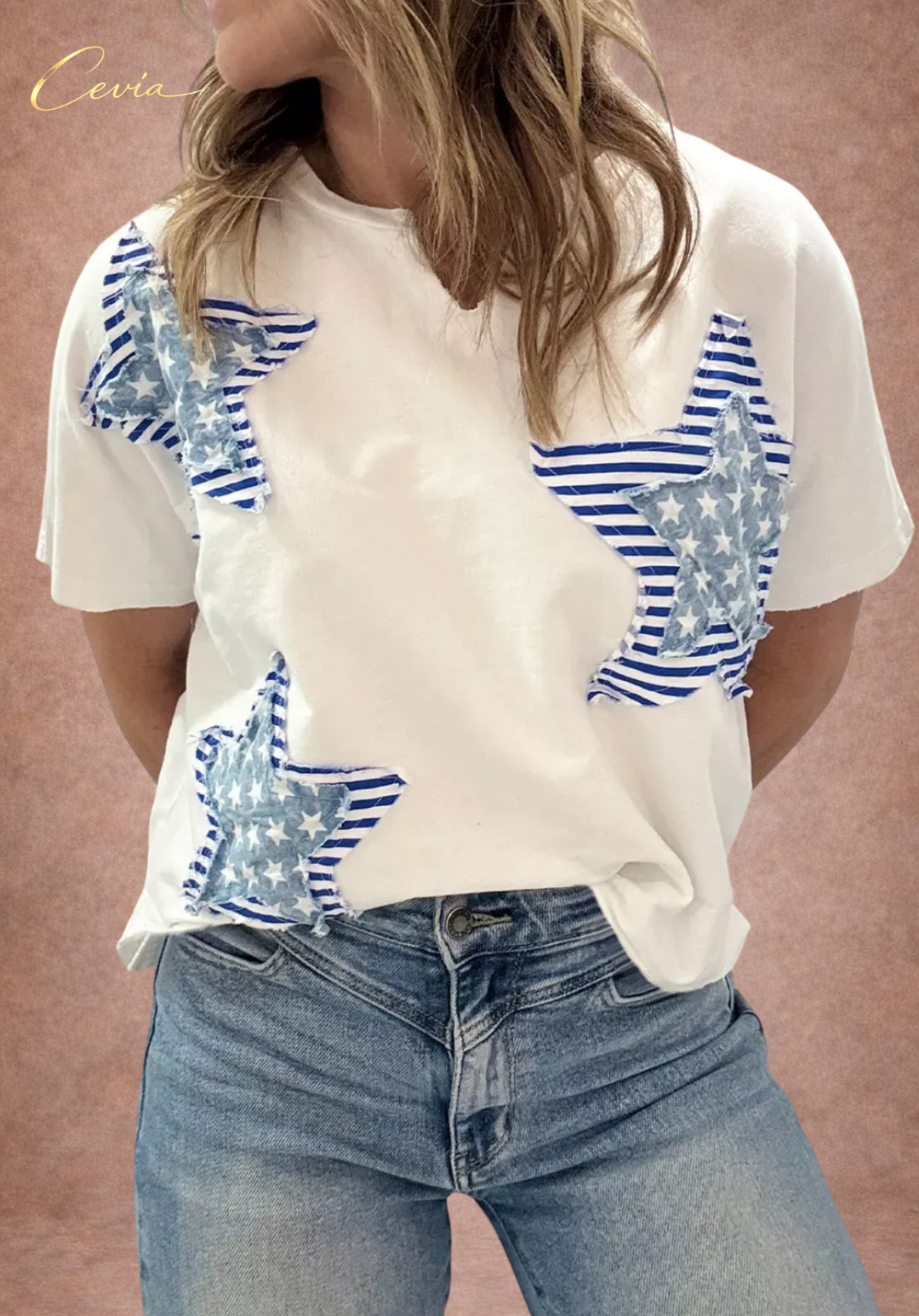 The Americana Star Patch Cotton Tee