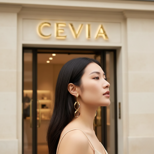The Vellara Fluid-Twist Statement Earrings