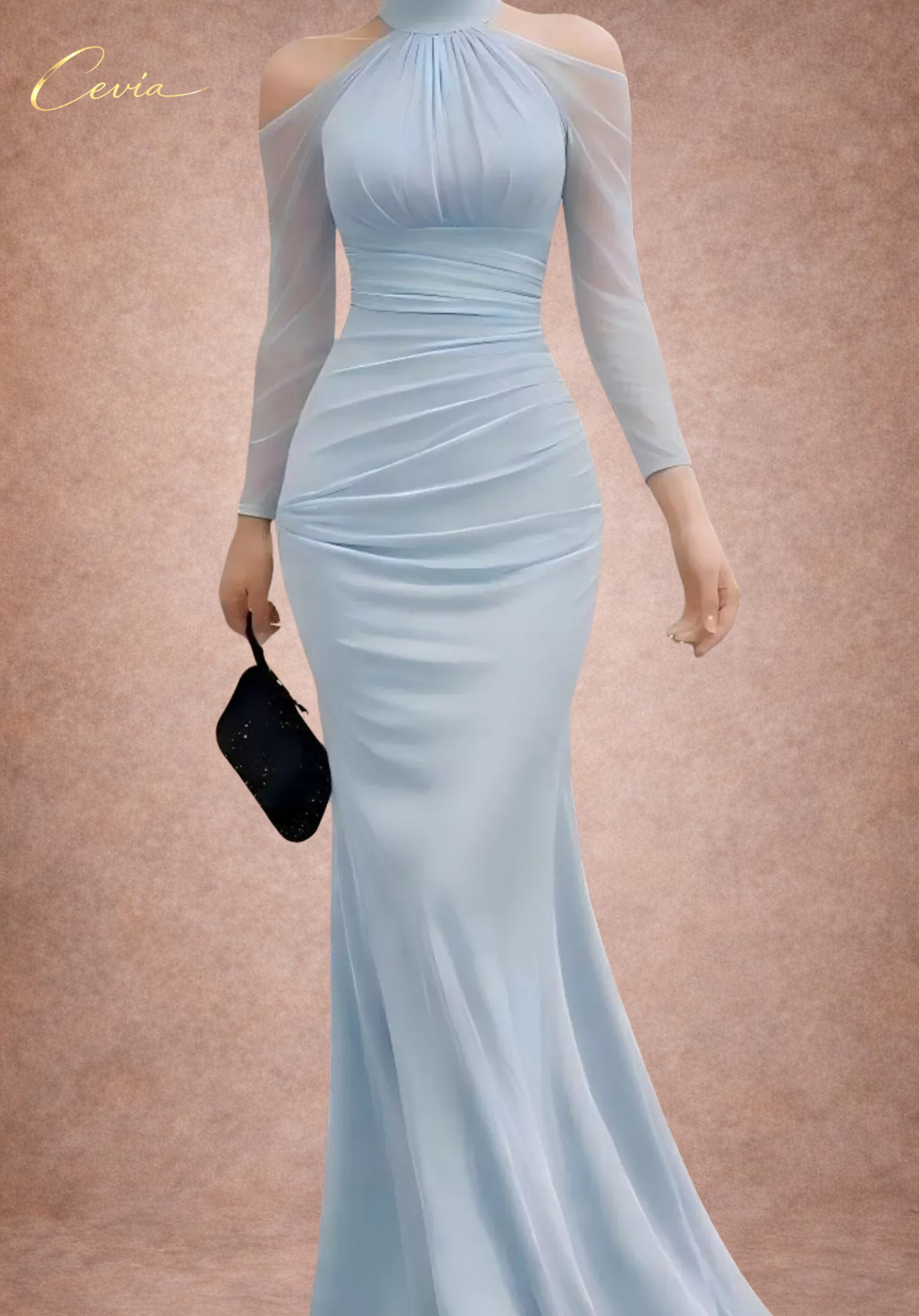 The Celeste Mirage Evening Dress