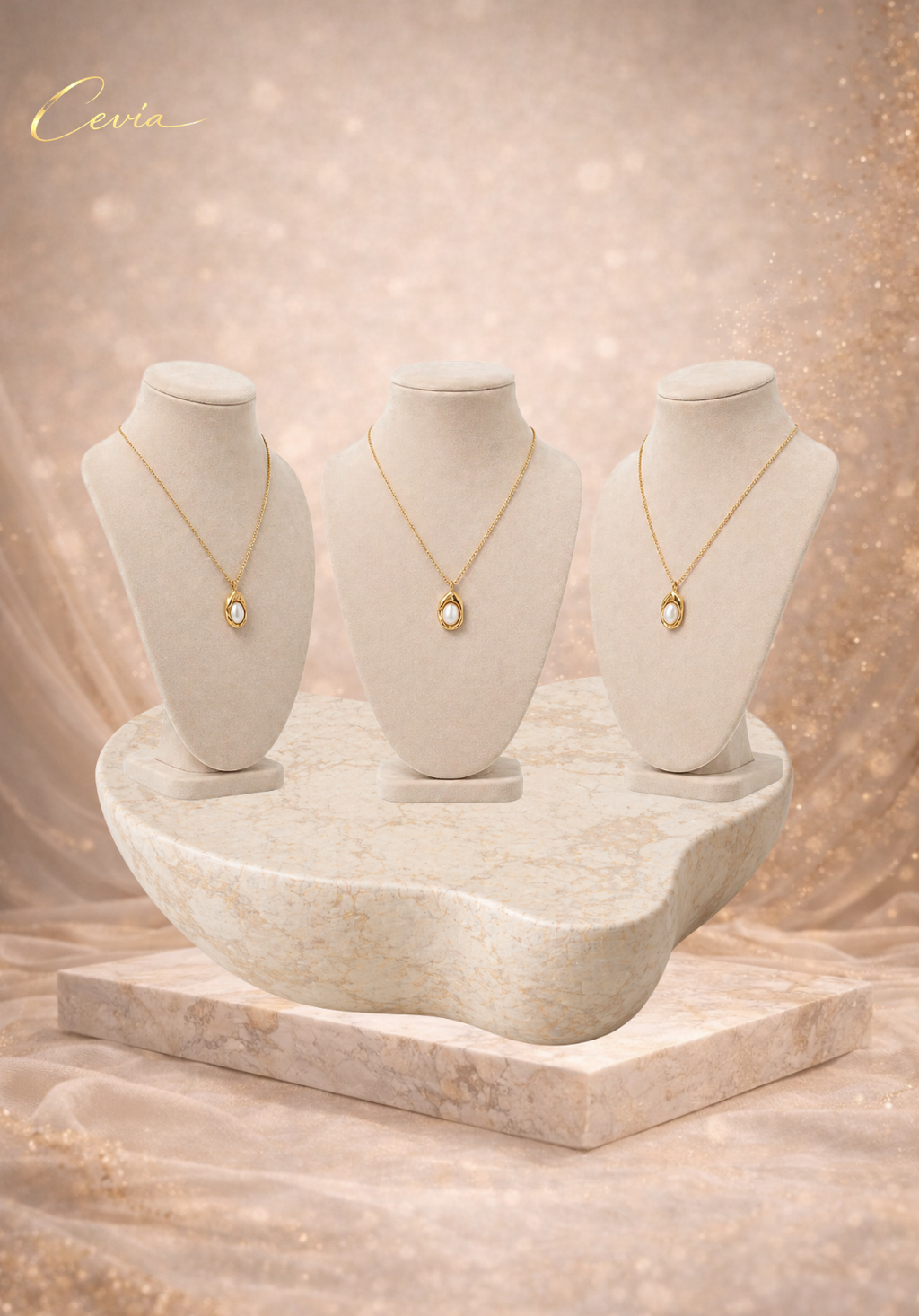 The Celestia Pearl Pendant Necklace