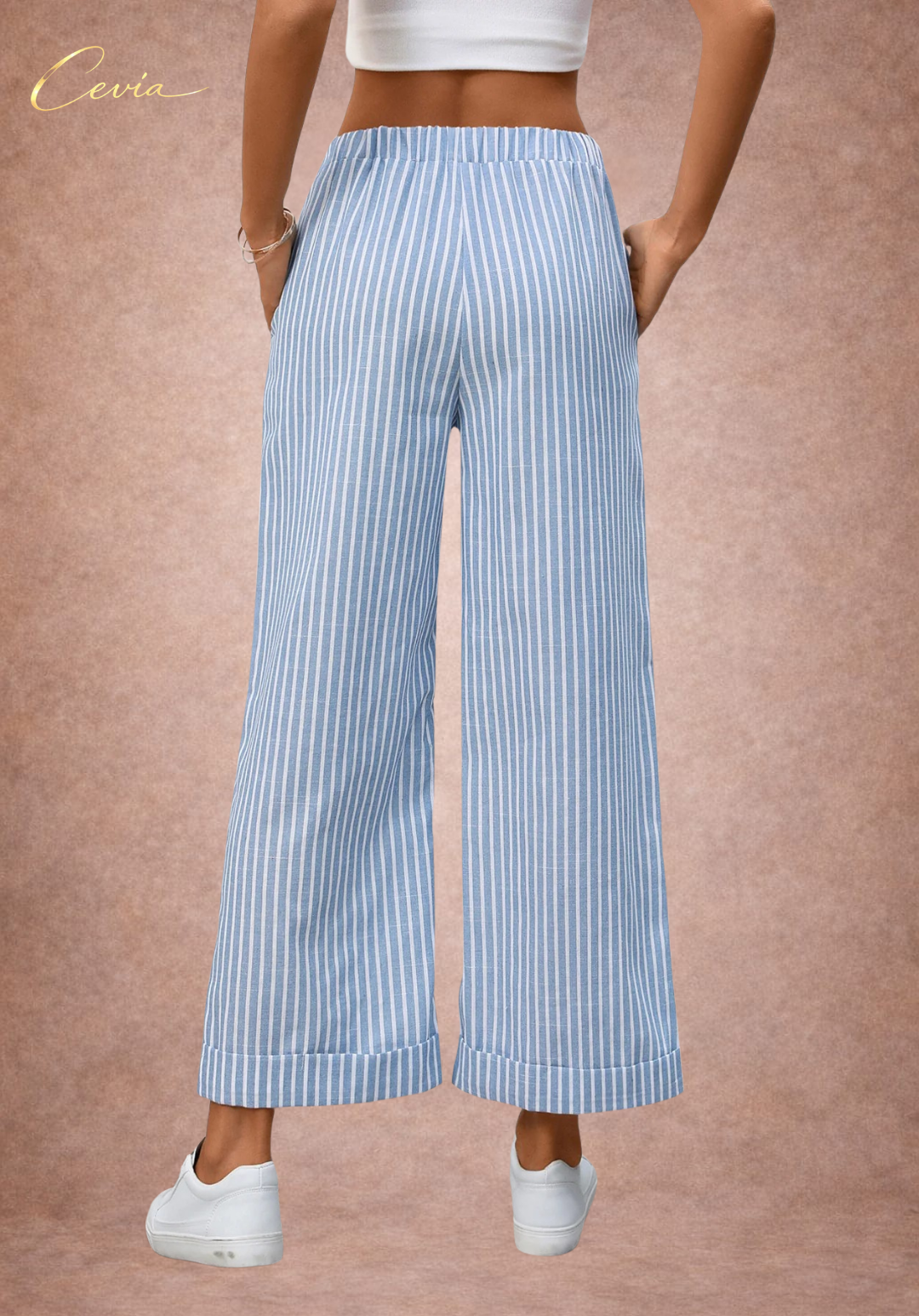 Striped Wide Leg Pants