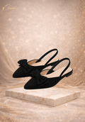 Milano Fiyonklu Slingback Babet