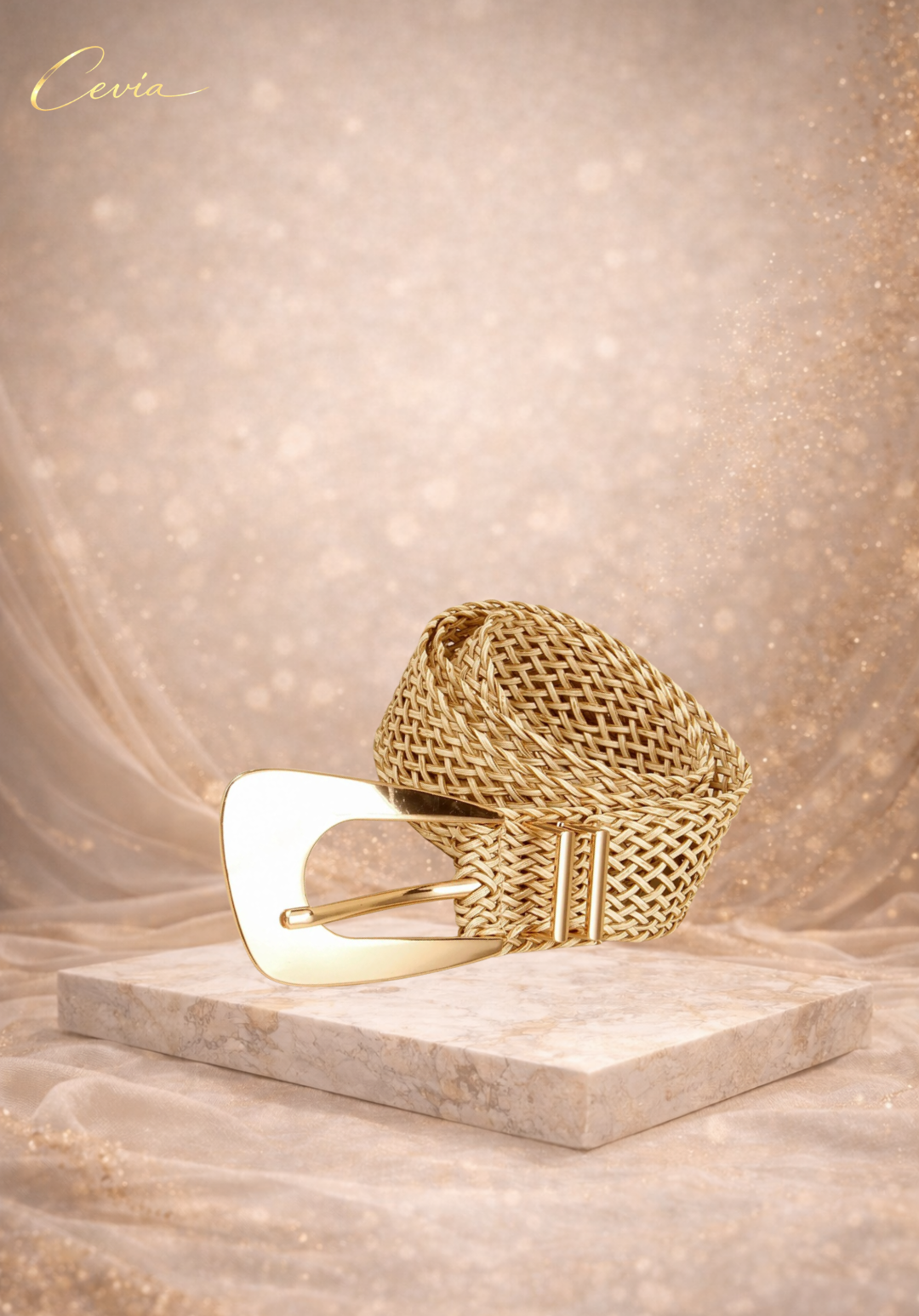 The Serinelle Woven Waist Belt