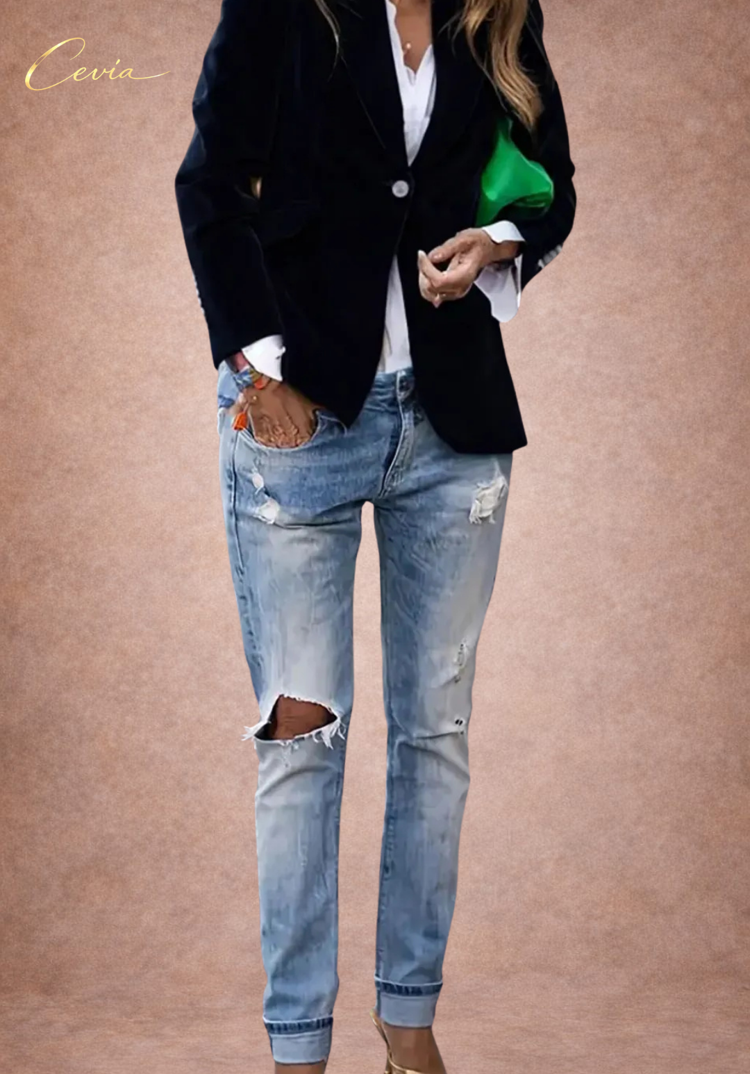 The Valérie Midnight Velvet Blazer