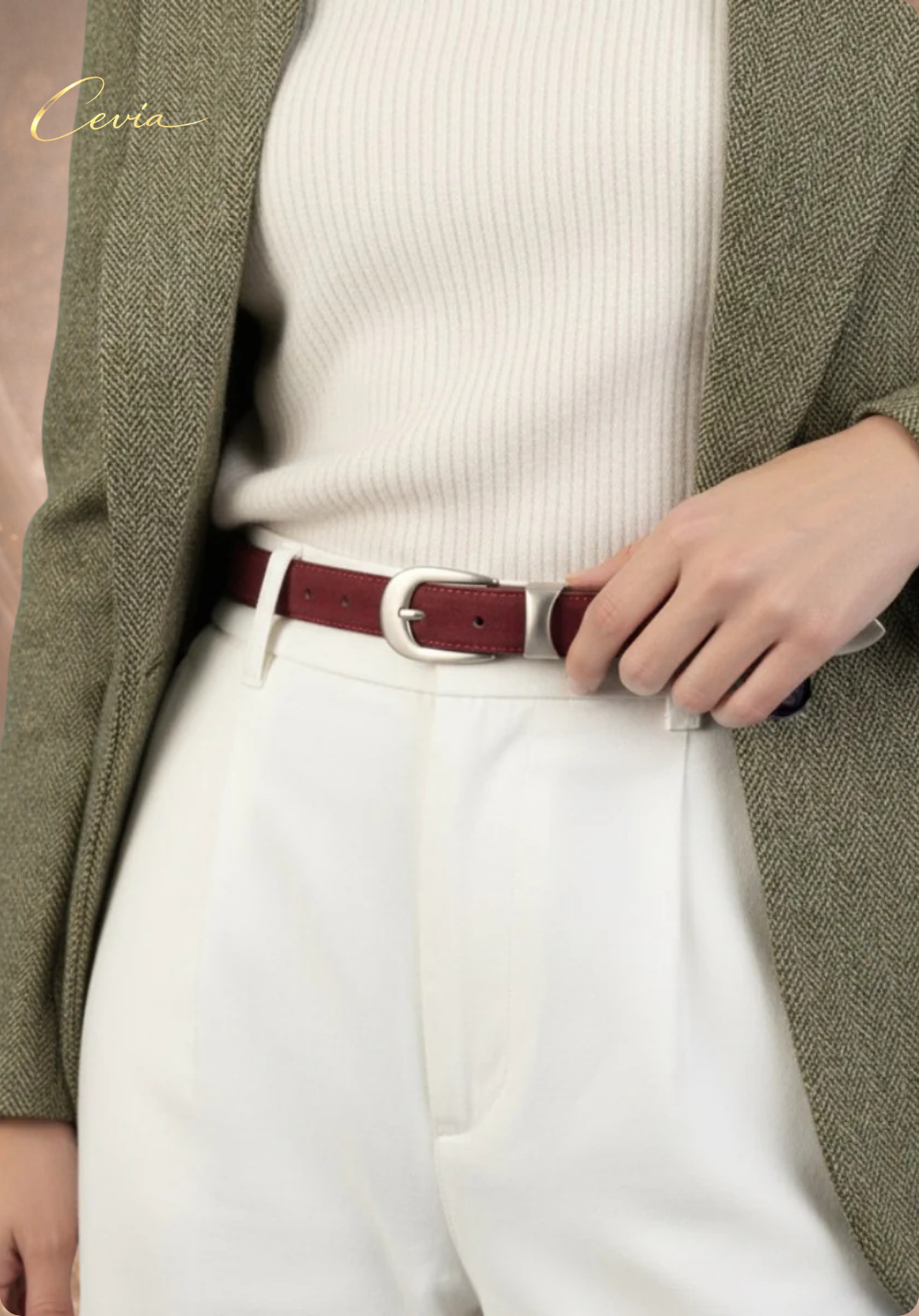 The Silhouette Slim Leather Belt