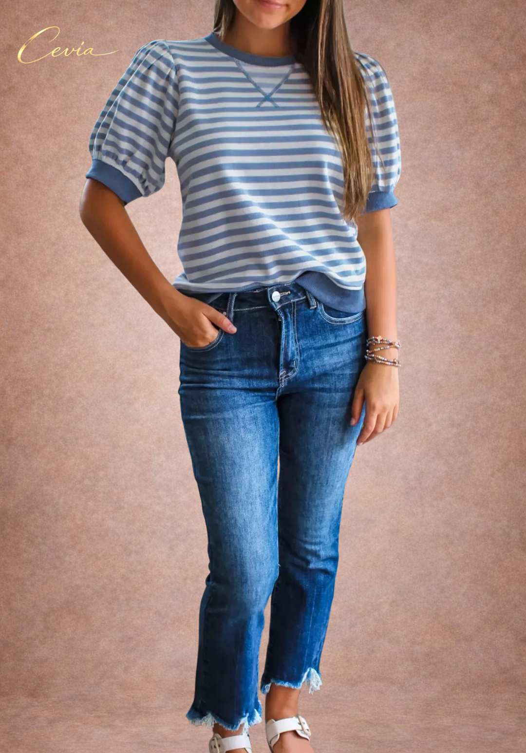 The Riviera Coastal Stripe Tee