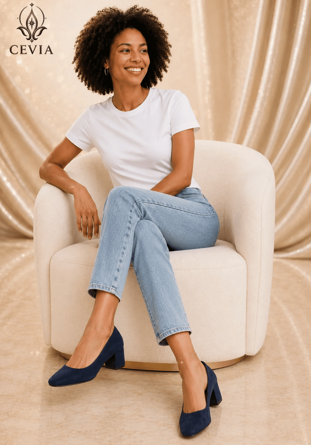 The Refined Comfort Block-Heel Pumps