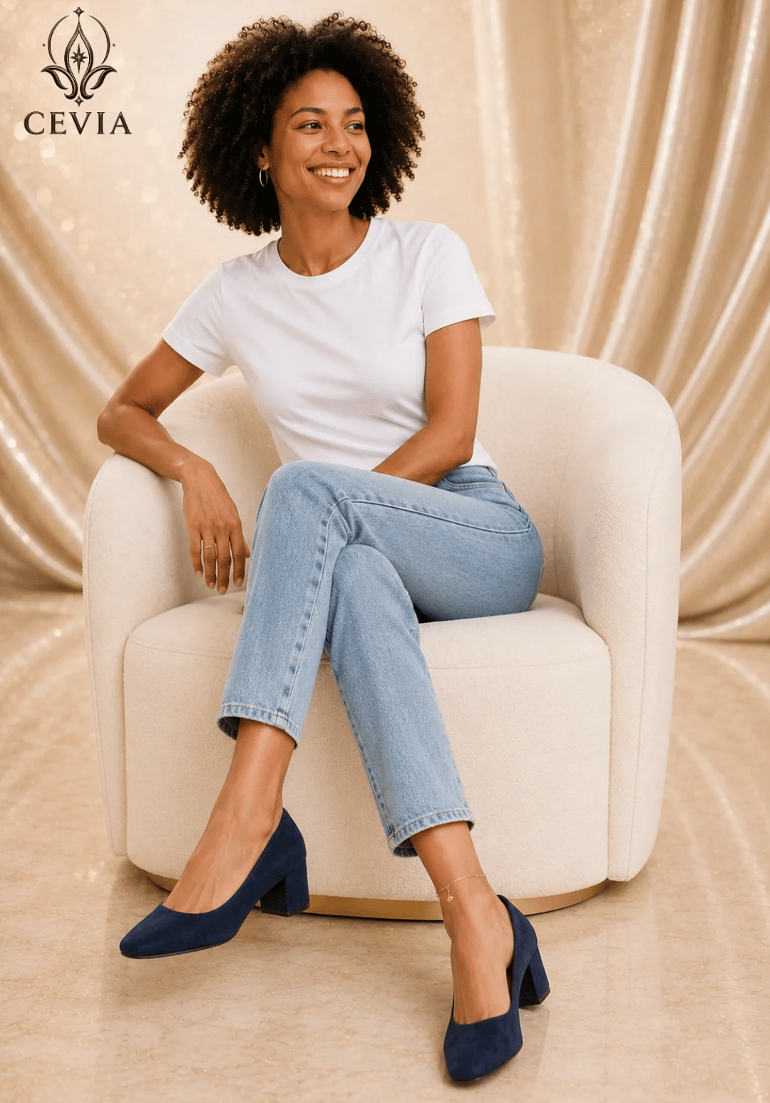 The Refined Comfort Block-Heel Pumps