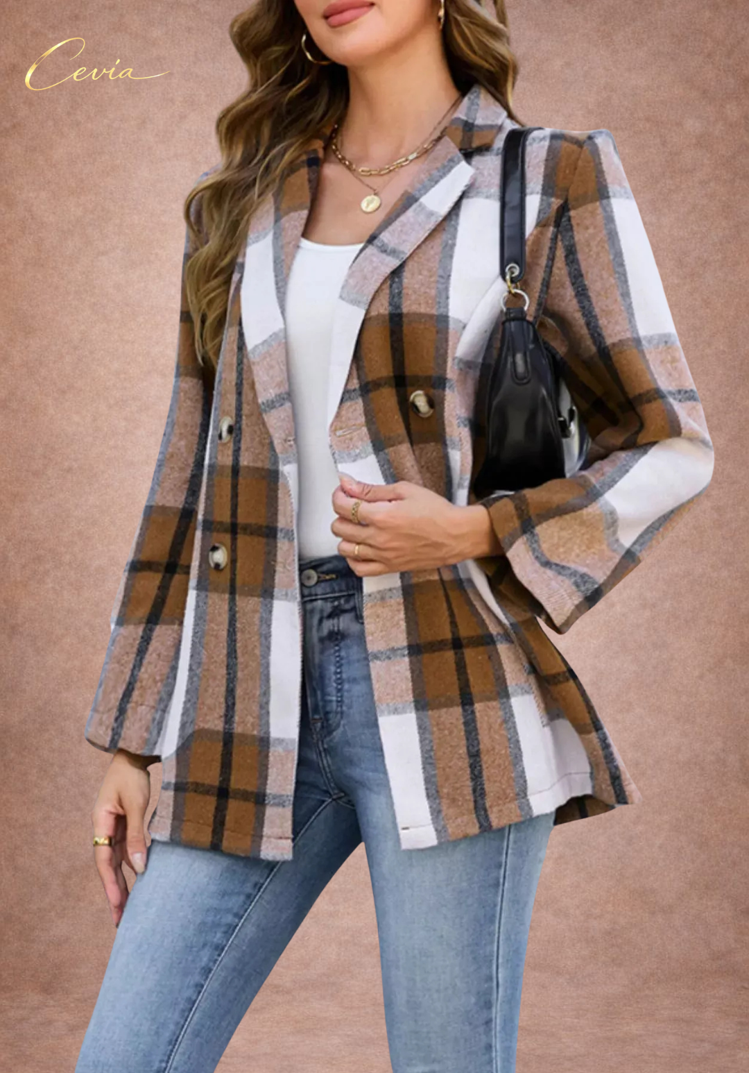 The Marcellise Checked Tailored Blazer