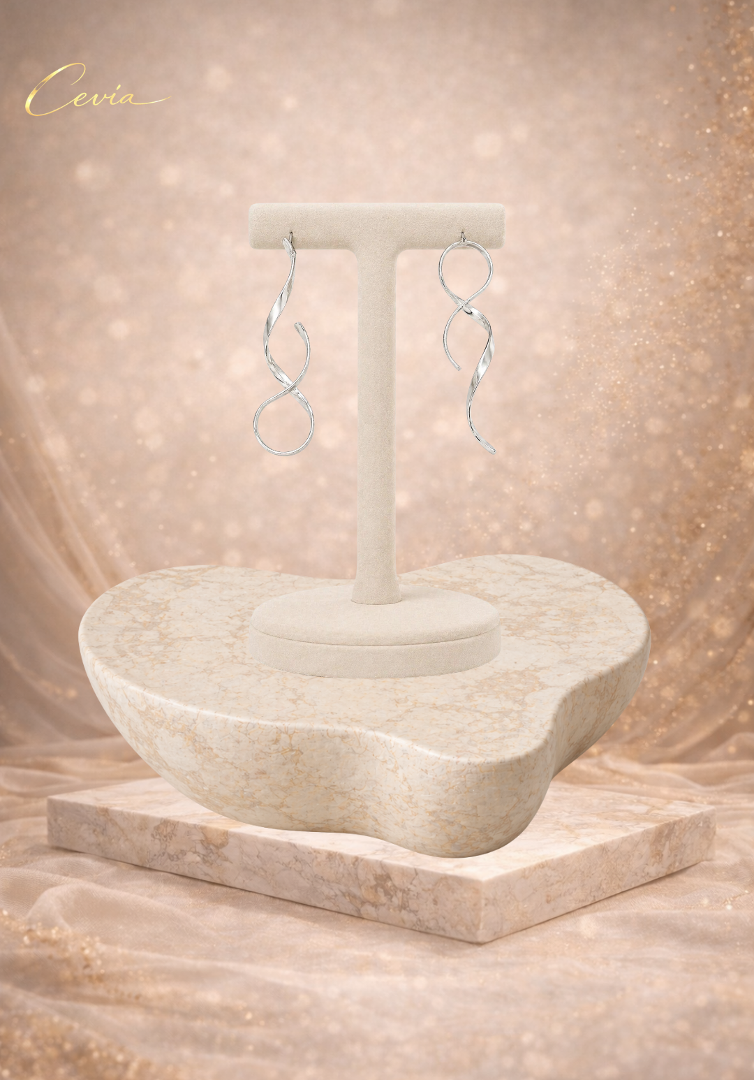 The Vellara Fluid-Twist Statement Earrings