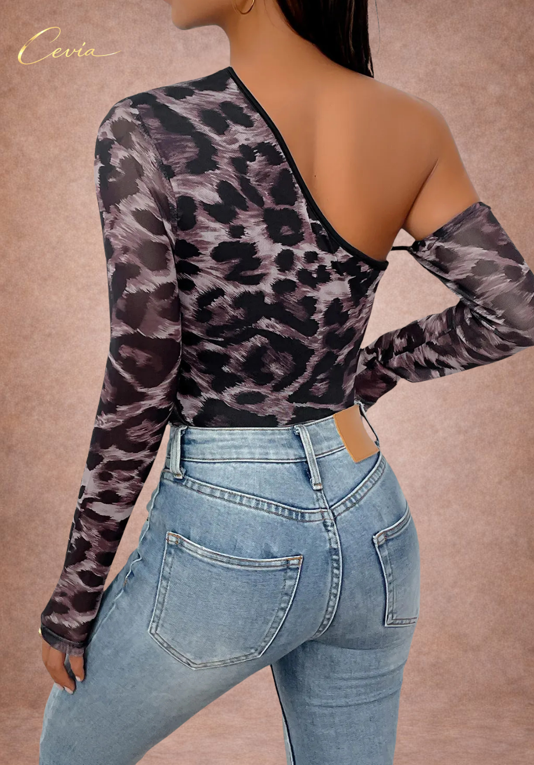 The Élissandre One-Shoulder Wild Contour Bodysuit