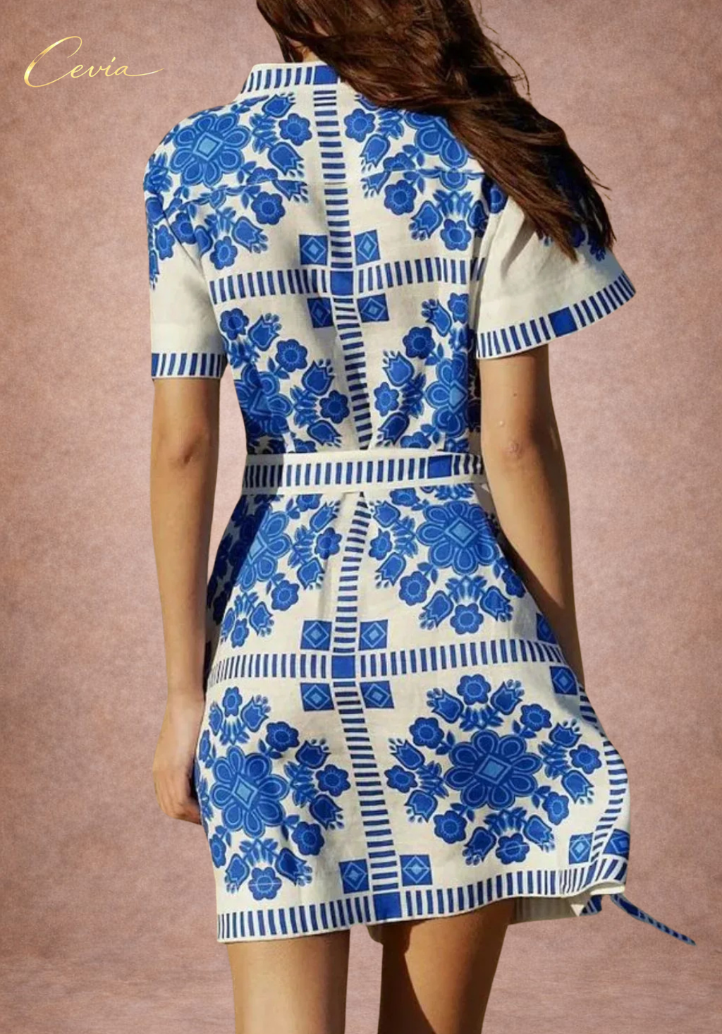 The Riviera Heritage Tie Dress