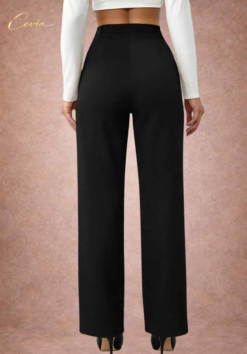 The Noir Prestige Wide-Leg Trousers