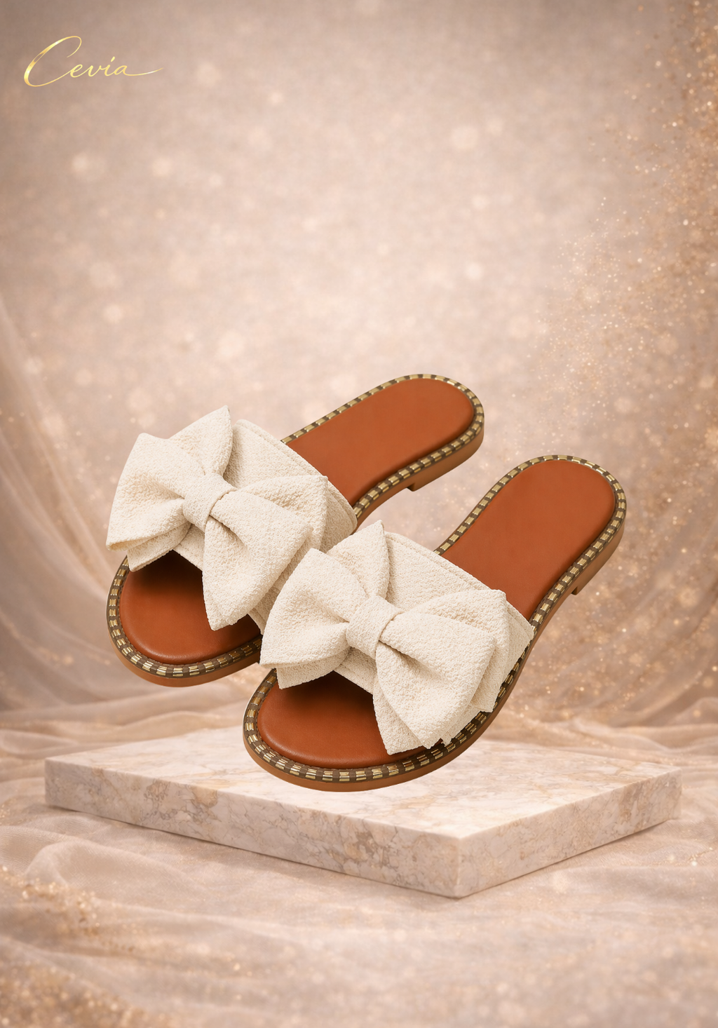The Capri Bow Slide Sandals