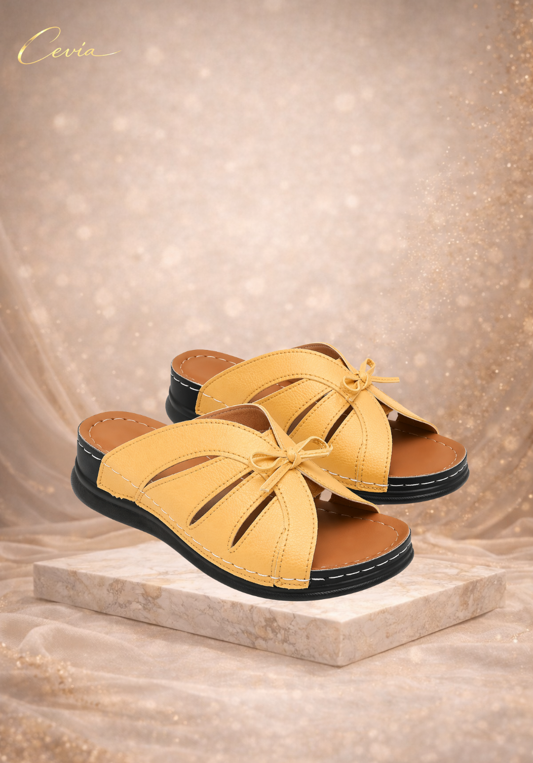 The SoftStep Bow Comfort Slides