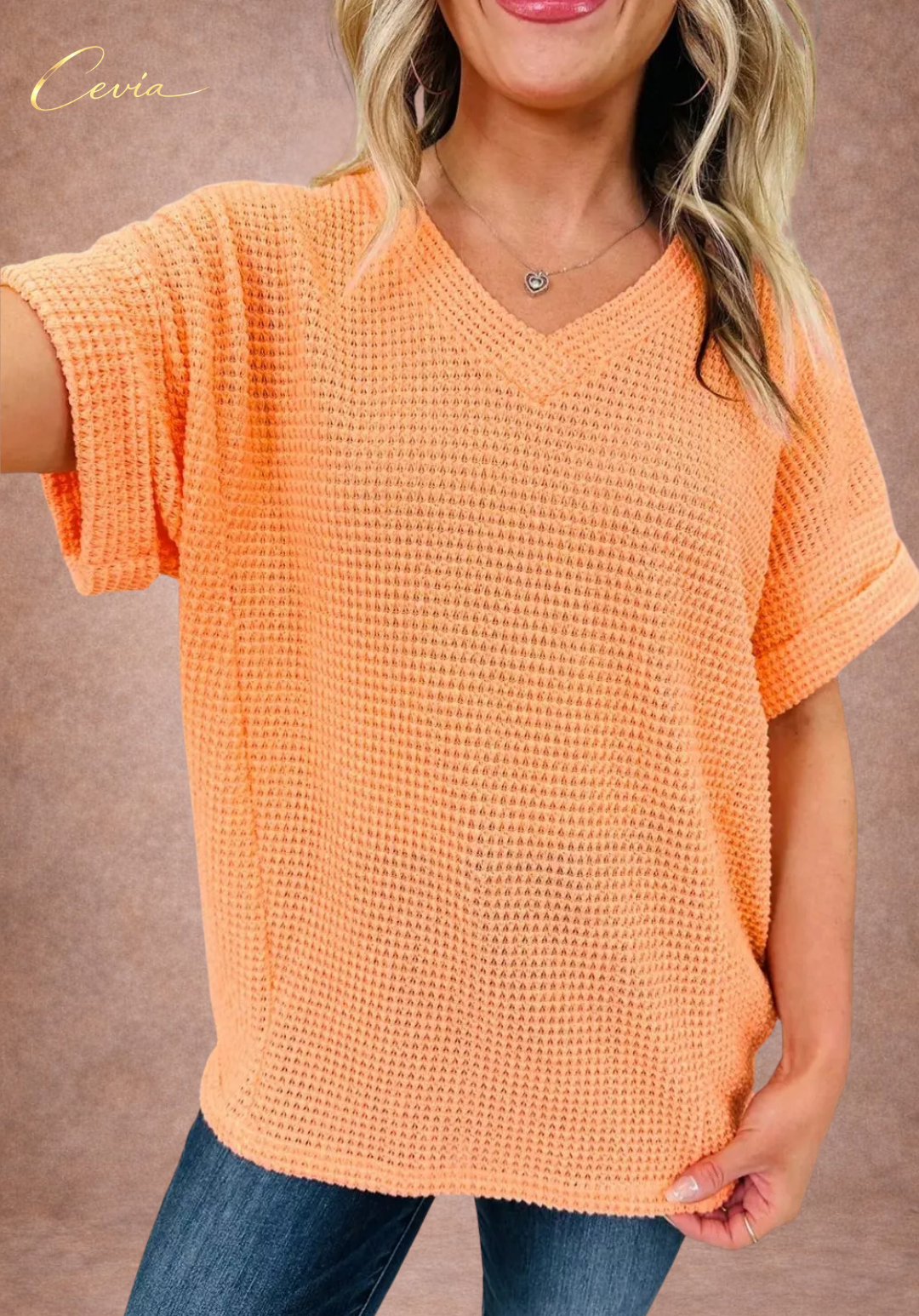 The Riviera Waffle Knit Relaxed Tee