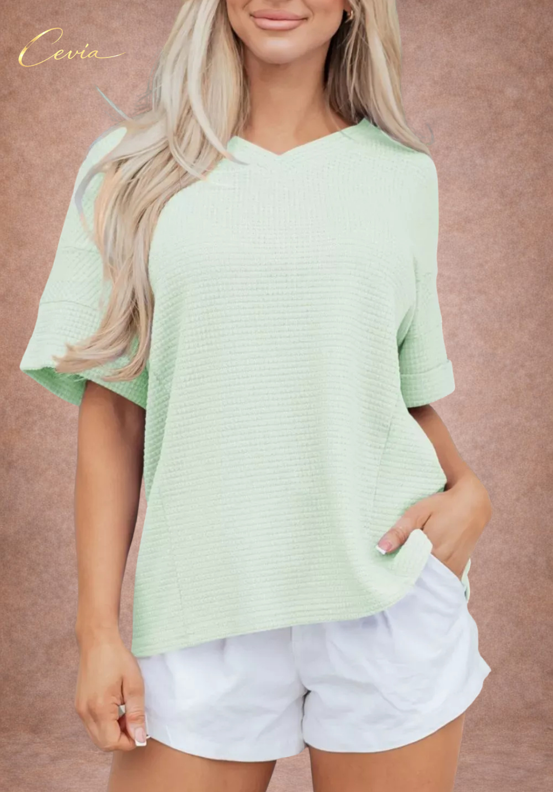 The Riviera Soft Waffle Lounge Tee