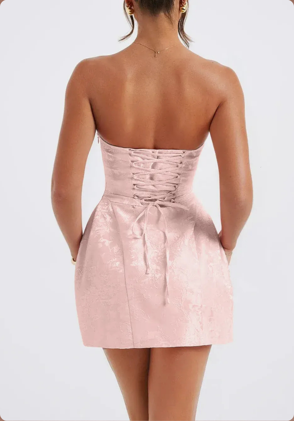 The Rosabella Bow-Back Mini Dress