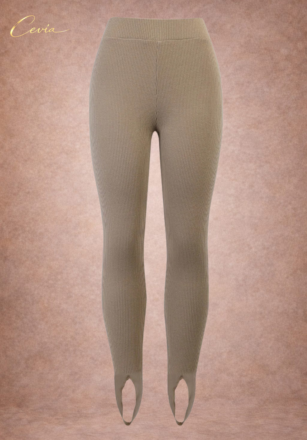 The Marvelle Ribbed-Stirrup Leggings