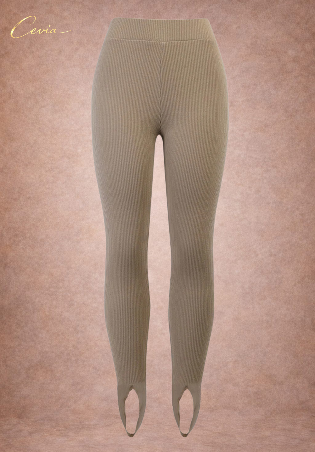 The Marvelle Ribbed-Stirrup Leggings