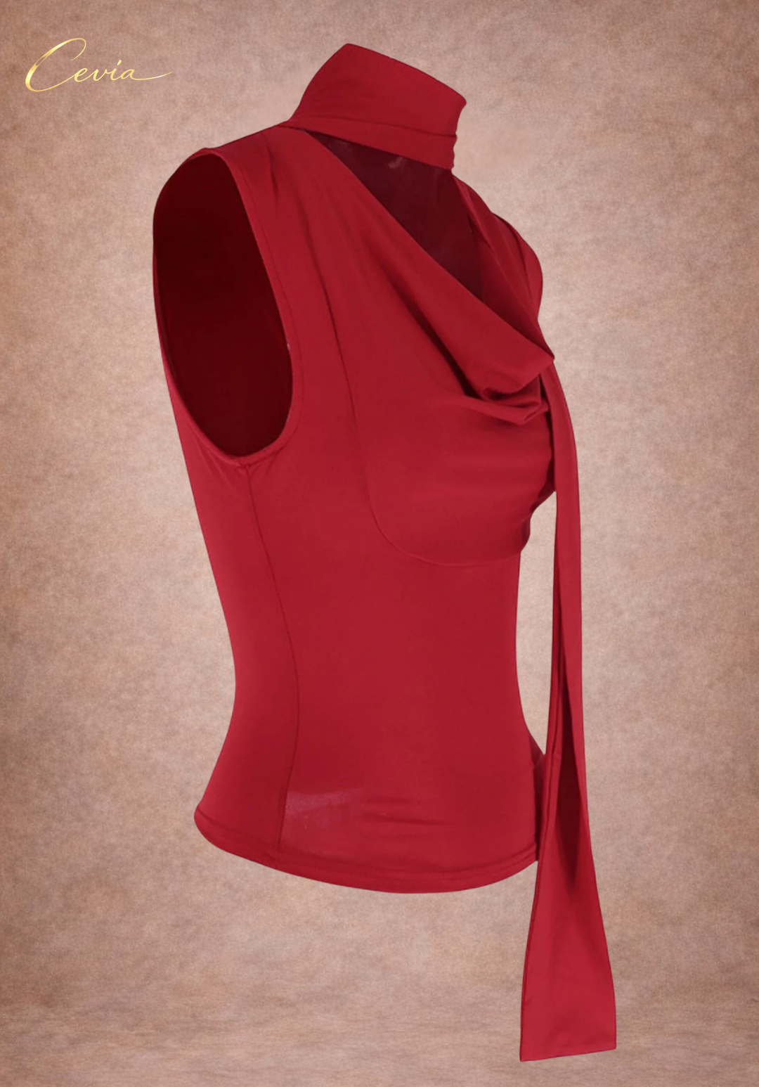 The Vivienne Draped Scarf Top