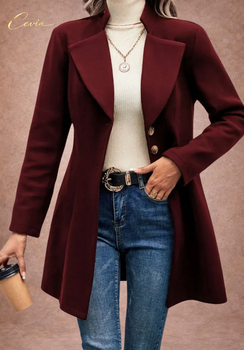 Urban Classic Buttoned Flare Coat