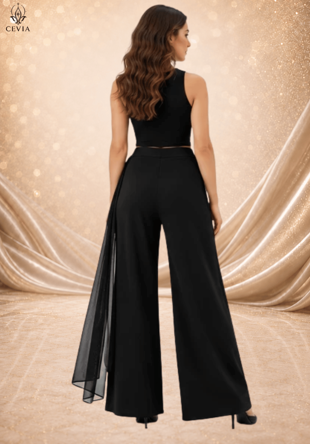 The Draped Muse Wide-Leg Pants