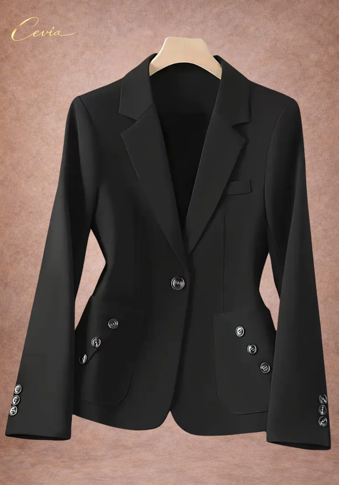 The Varelle Sculpted Statement Blazer