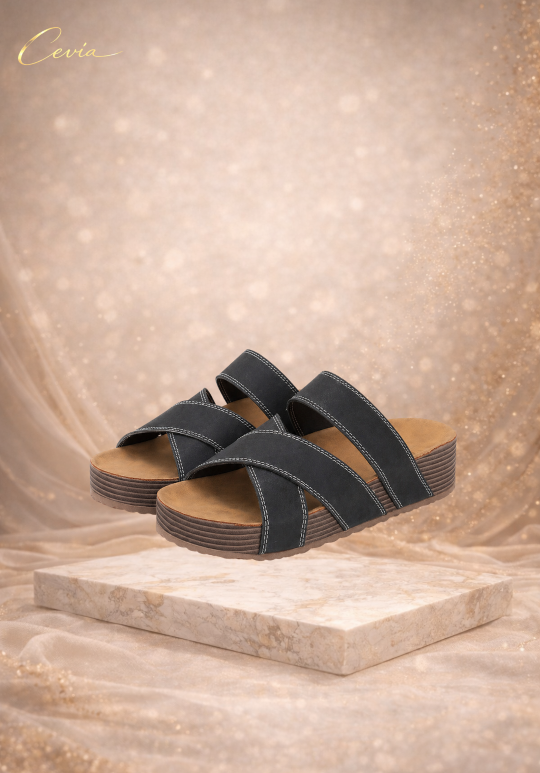 The Verona Cross Strap Sandals