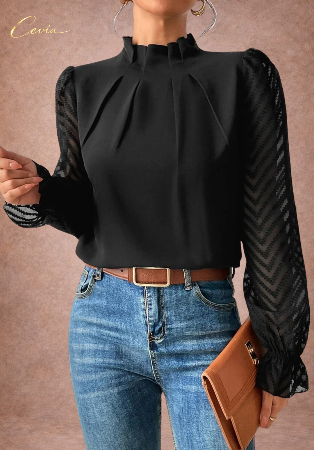 The Ivora Refined Sheer Blouse