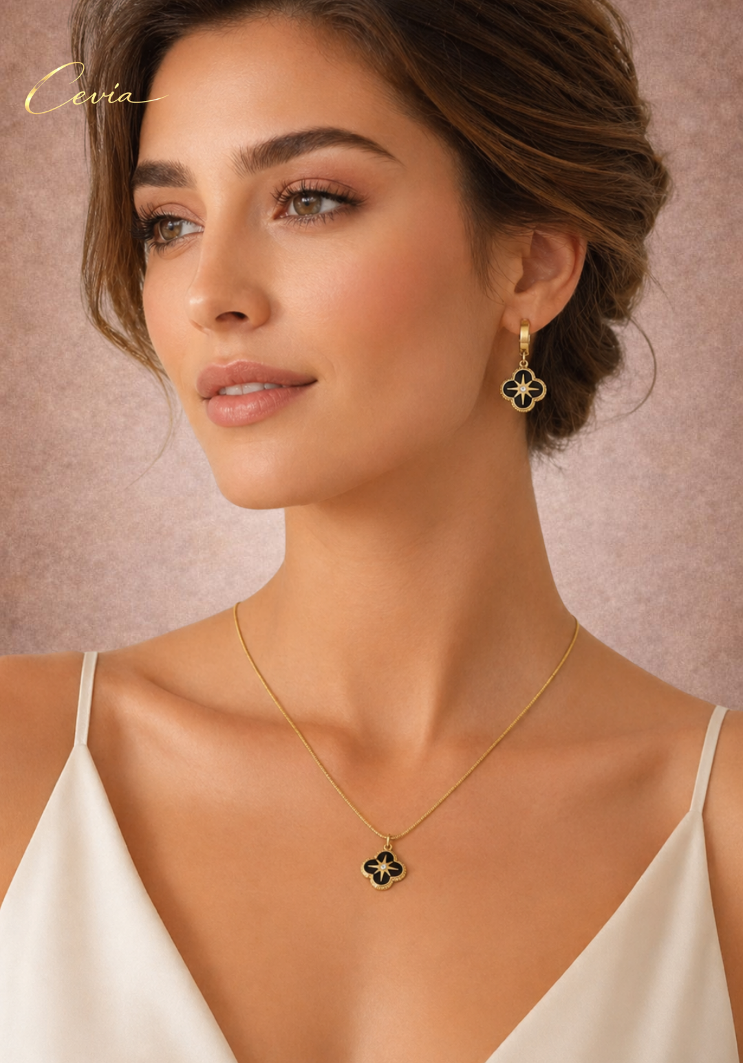 The Fleurine Enamel-Petal Jewelry Set (3-Piece)