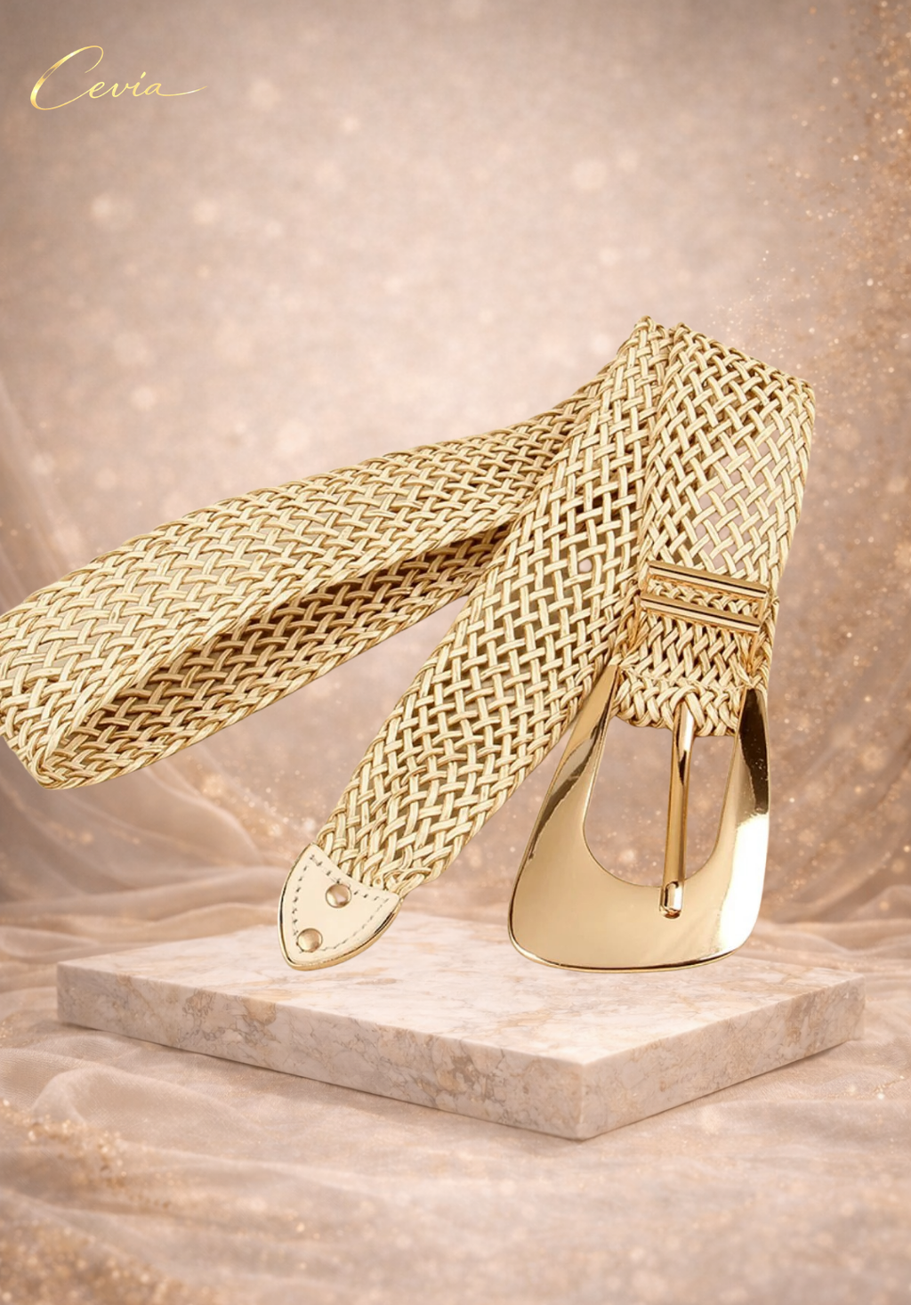 The Serinelle Woven Waist Belt