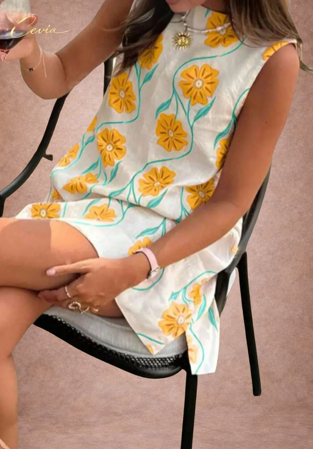 The Blossom Breeze Sleeveless Dress