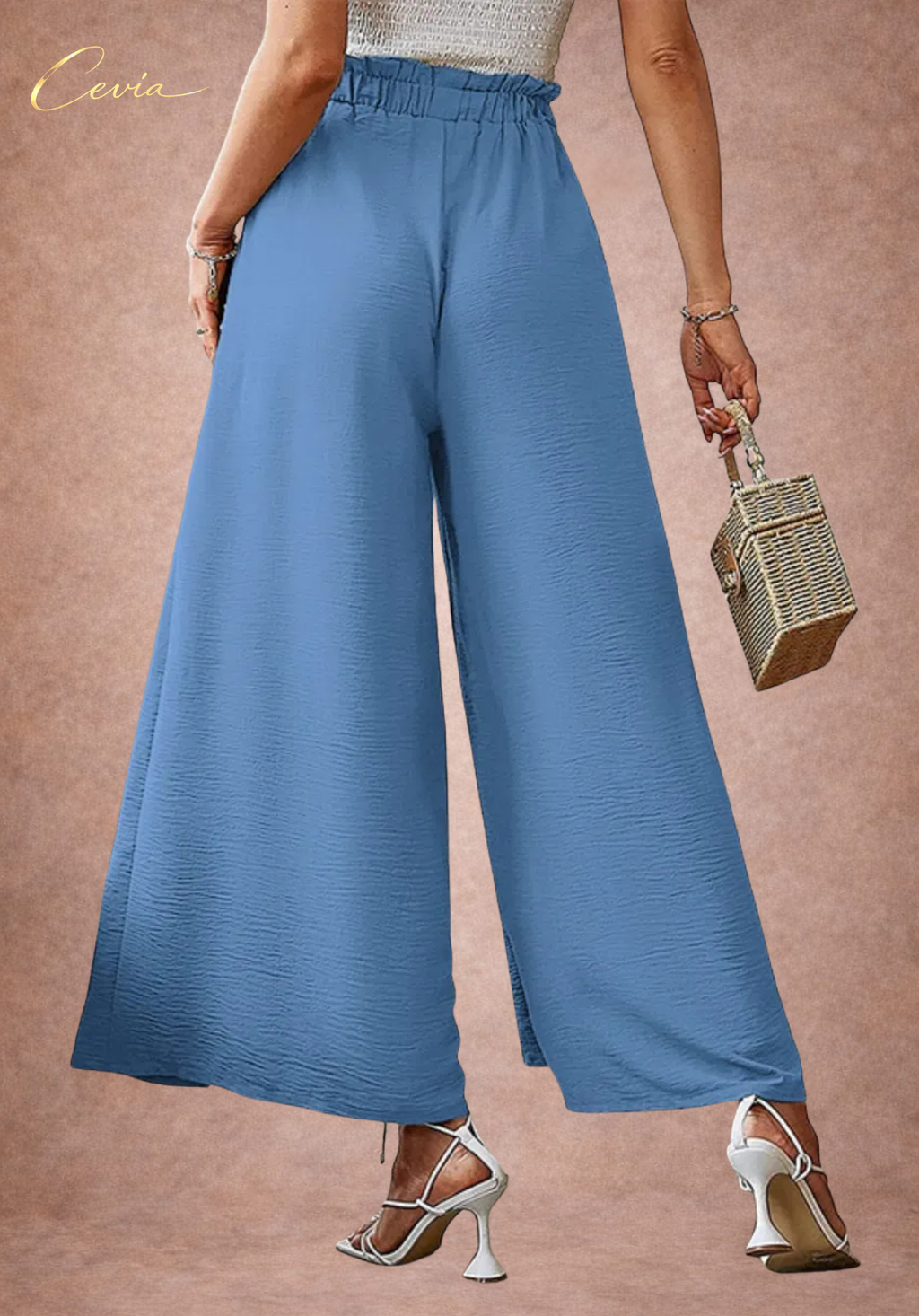 The Marielle Flow-Tie Palazzo Pants