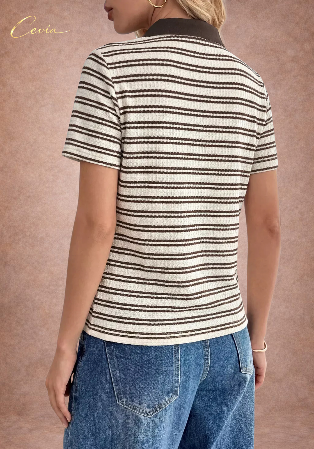 The Monaco Stripe Polo Tee