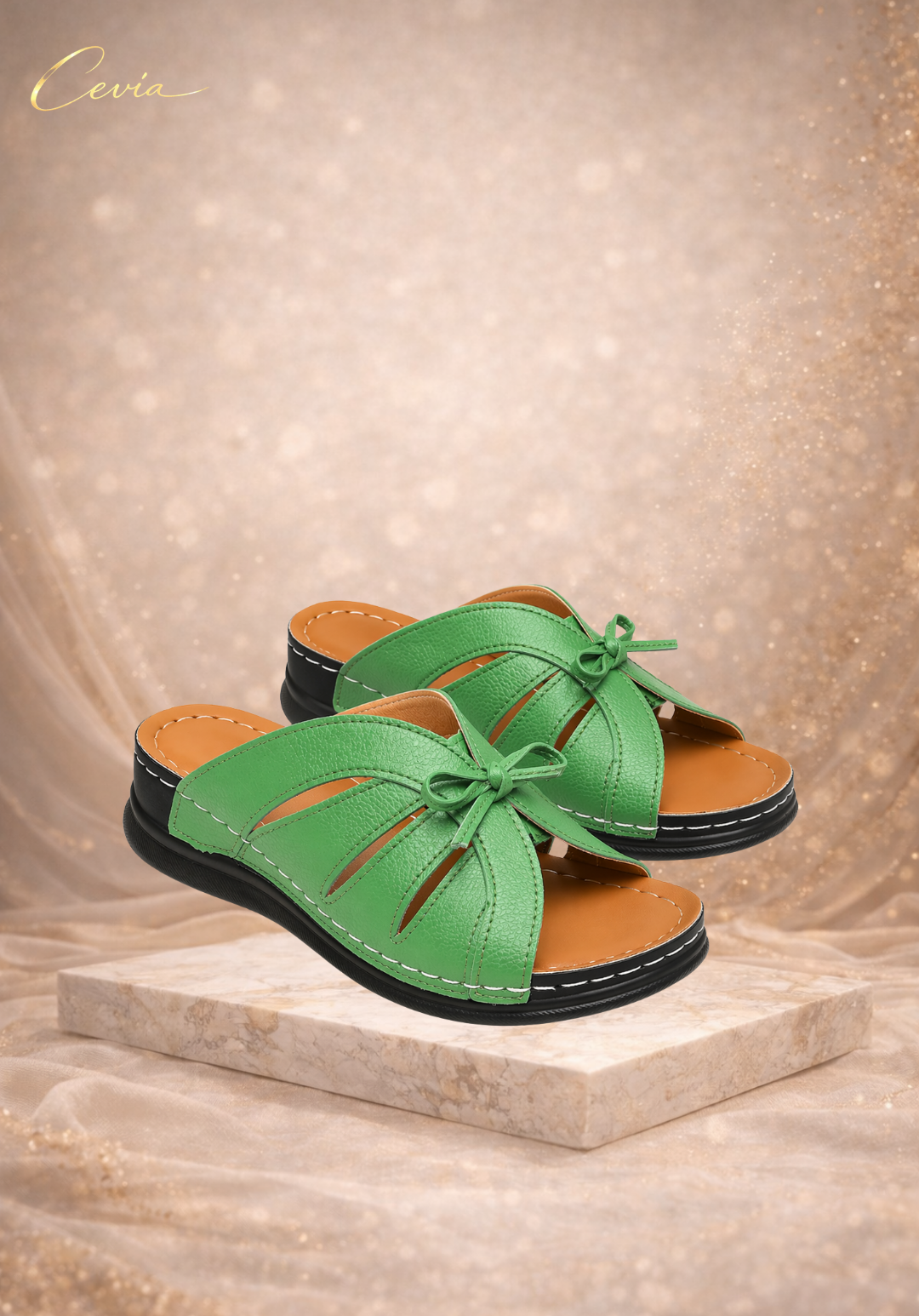 The SoftStep Bow Comfort Slides