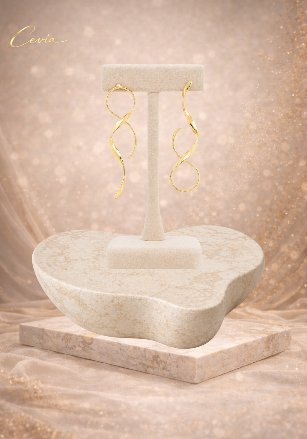 The Vellara Fluid-Twist Statement Earrings