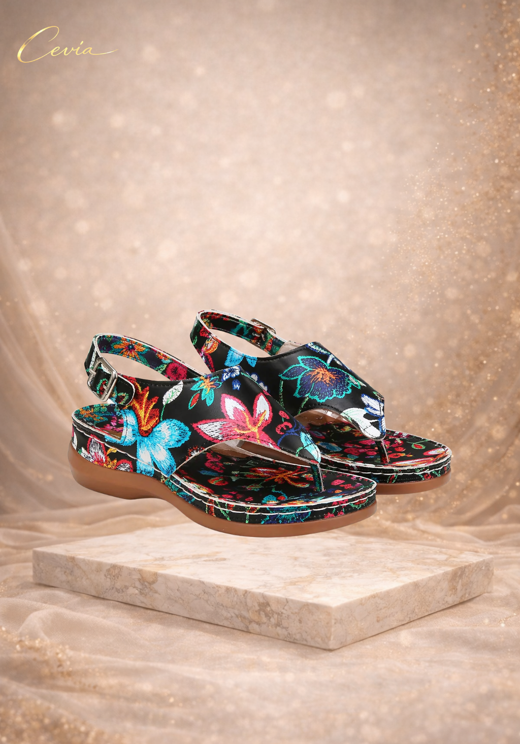 The Floral Breeze Comfort Sandals