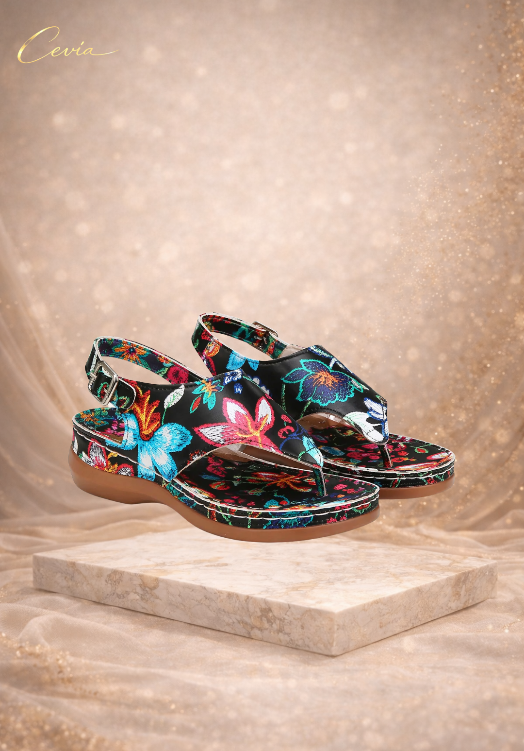 The Floral Breeze Comfort Sandals