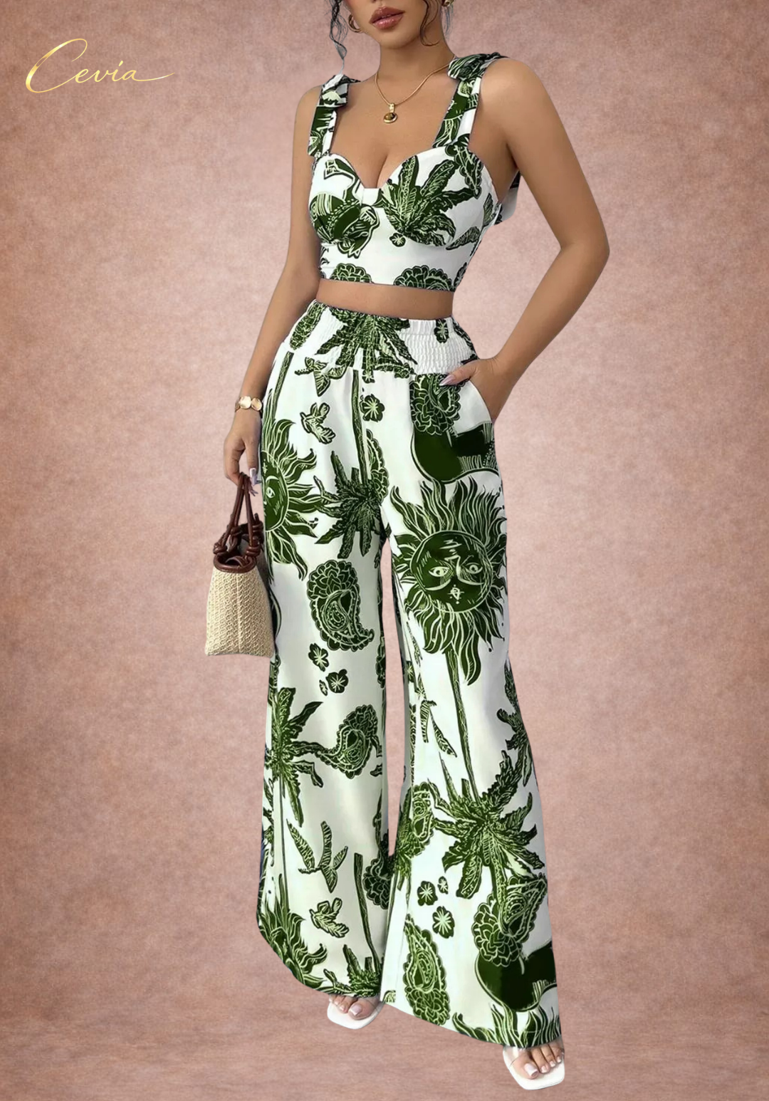 The Riviera Bloom Two-Piece Set