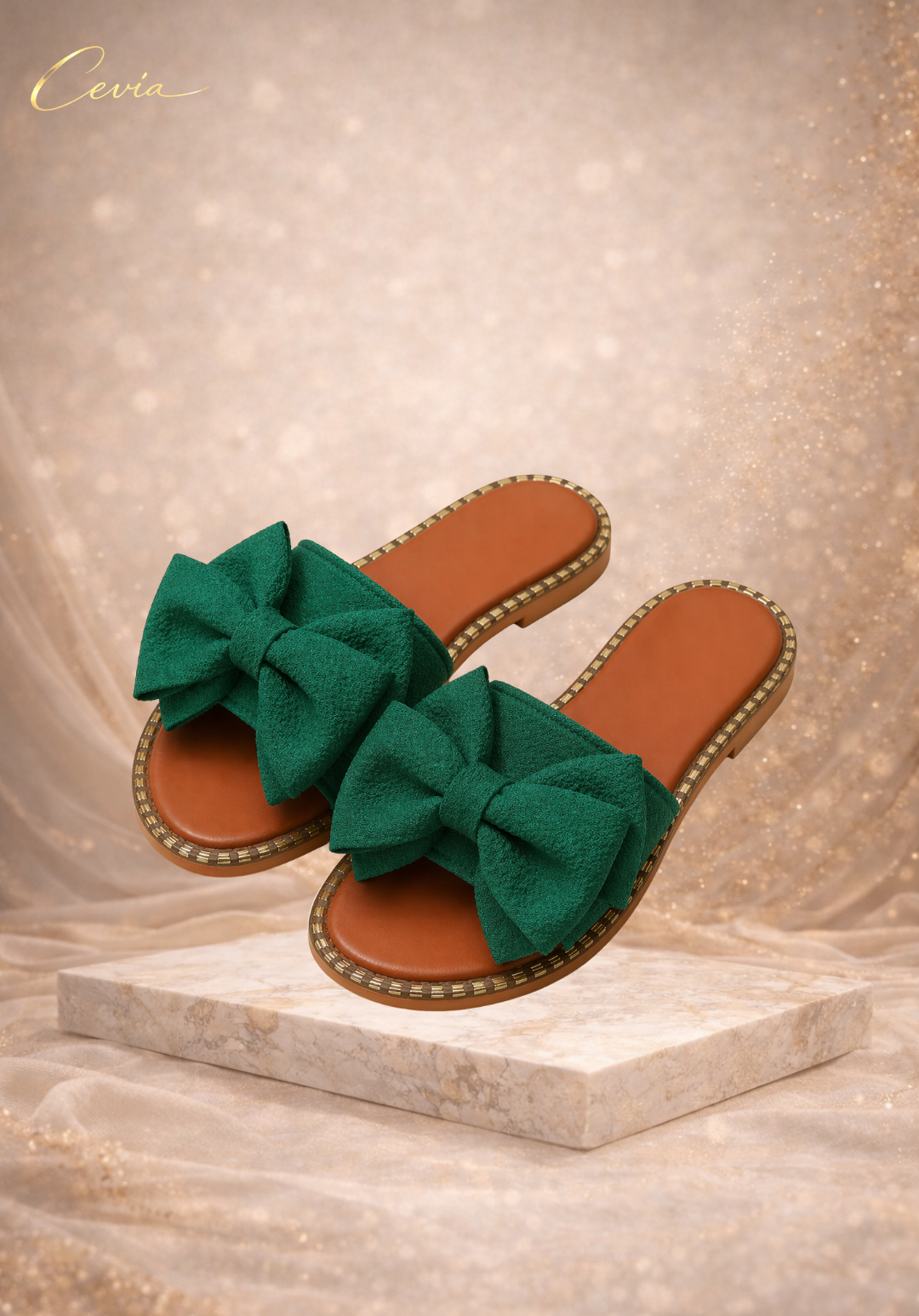 The Capri Bow Slide Sandals