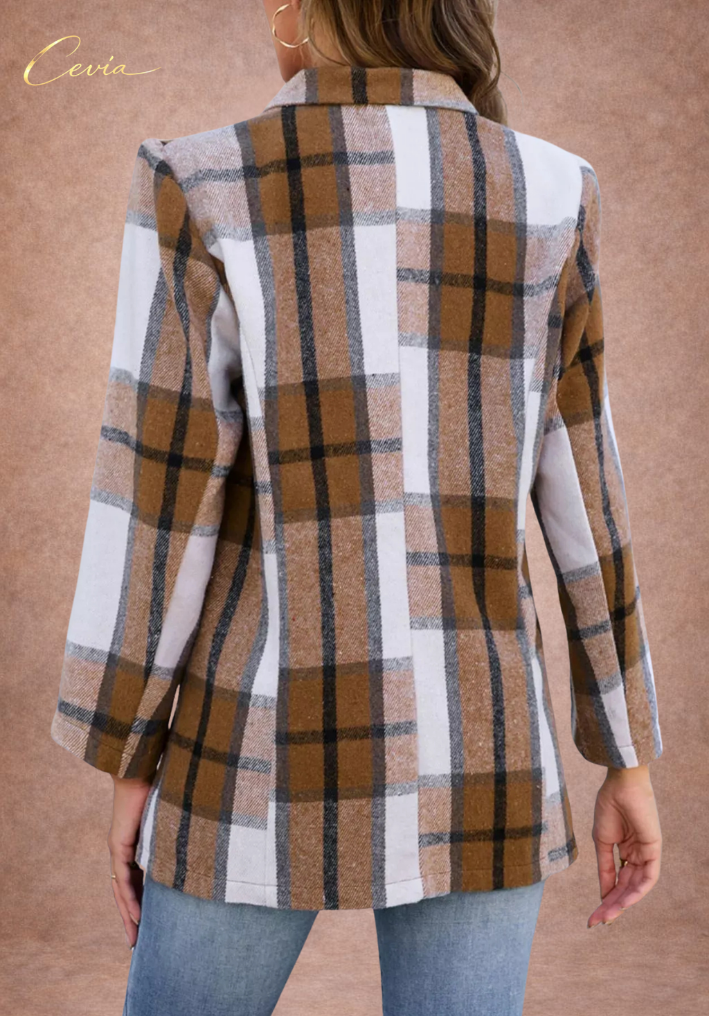 The Marcellise Checked Tailored Blazer