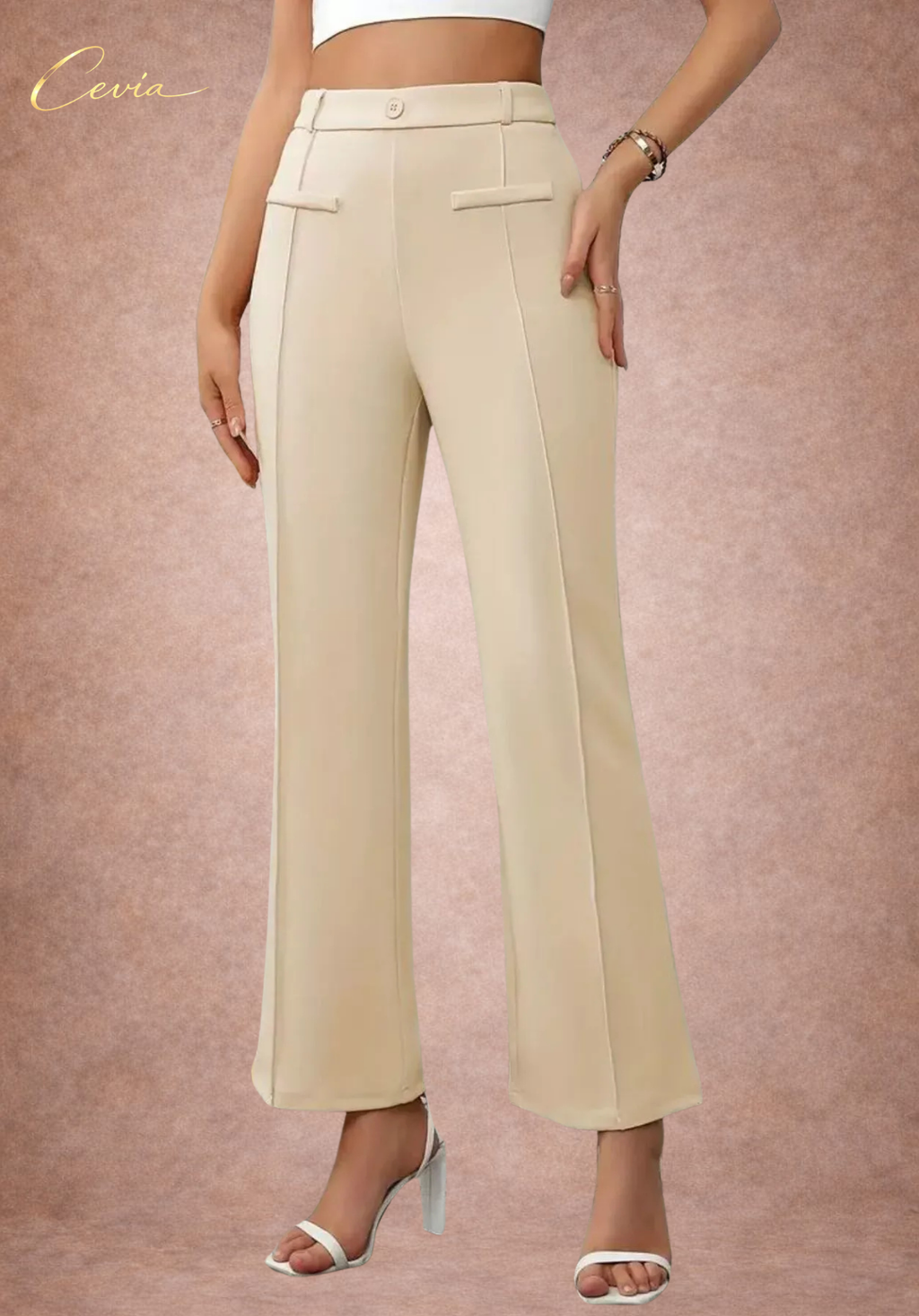 The Avielle Seam-Sculpt Tailored Pants