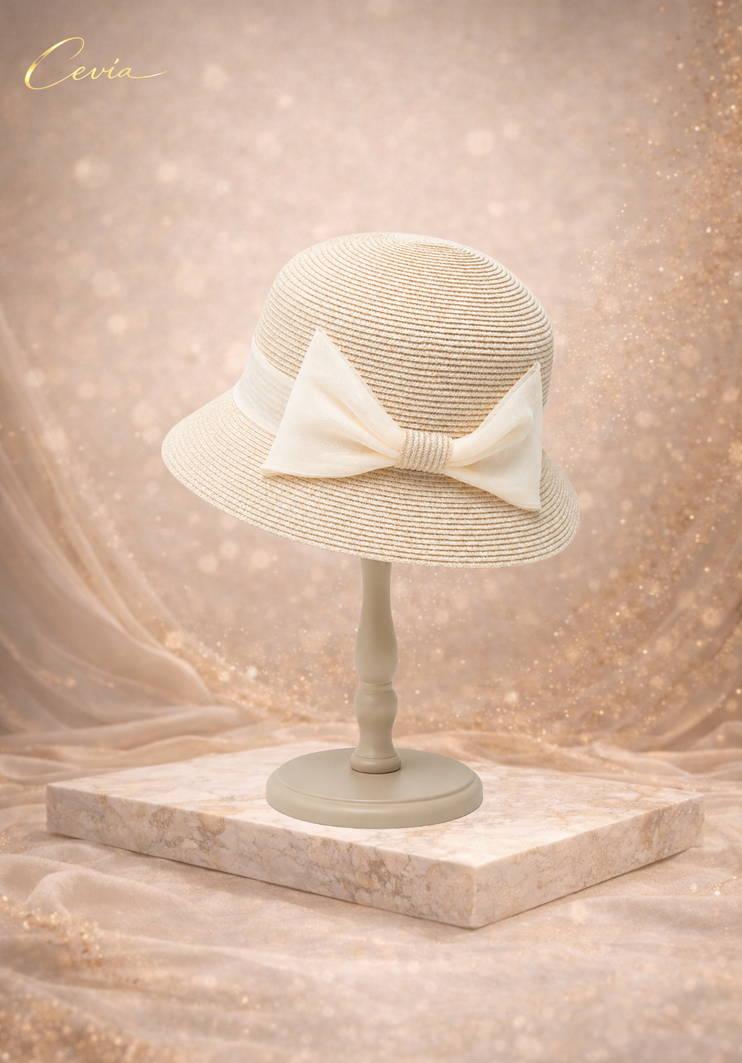 The Belle Charm Straw Hat