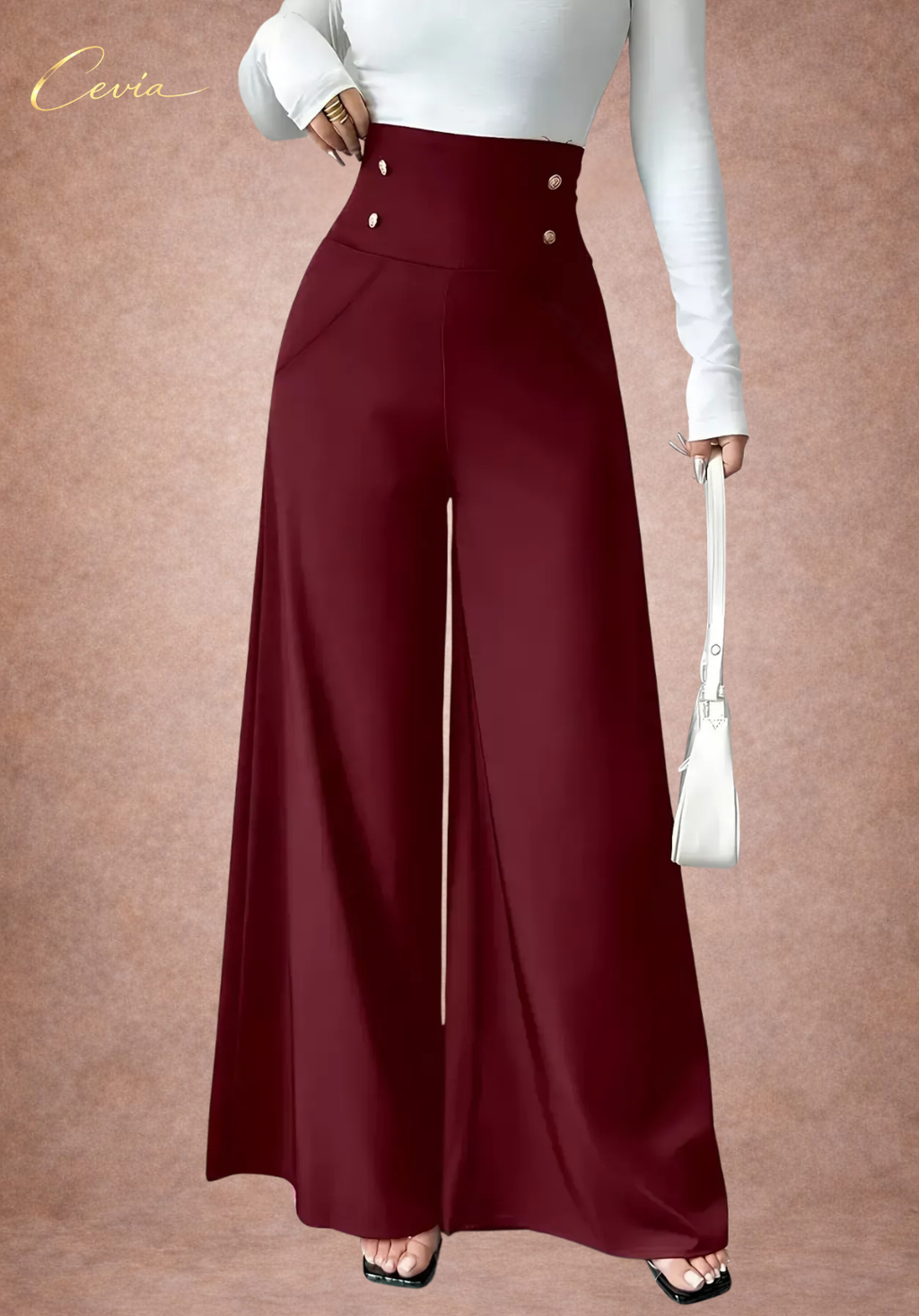 The Marcelline High-Rise Regal Wide-Leg Pants