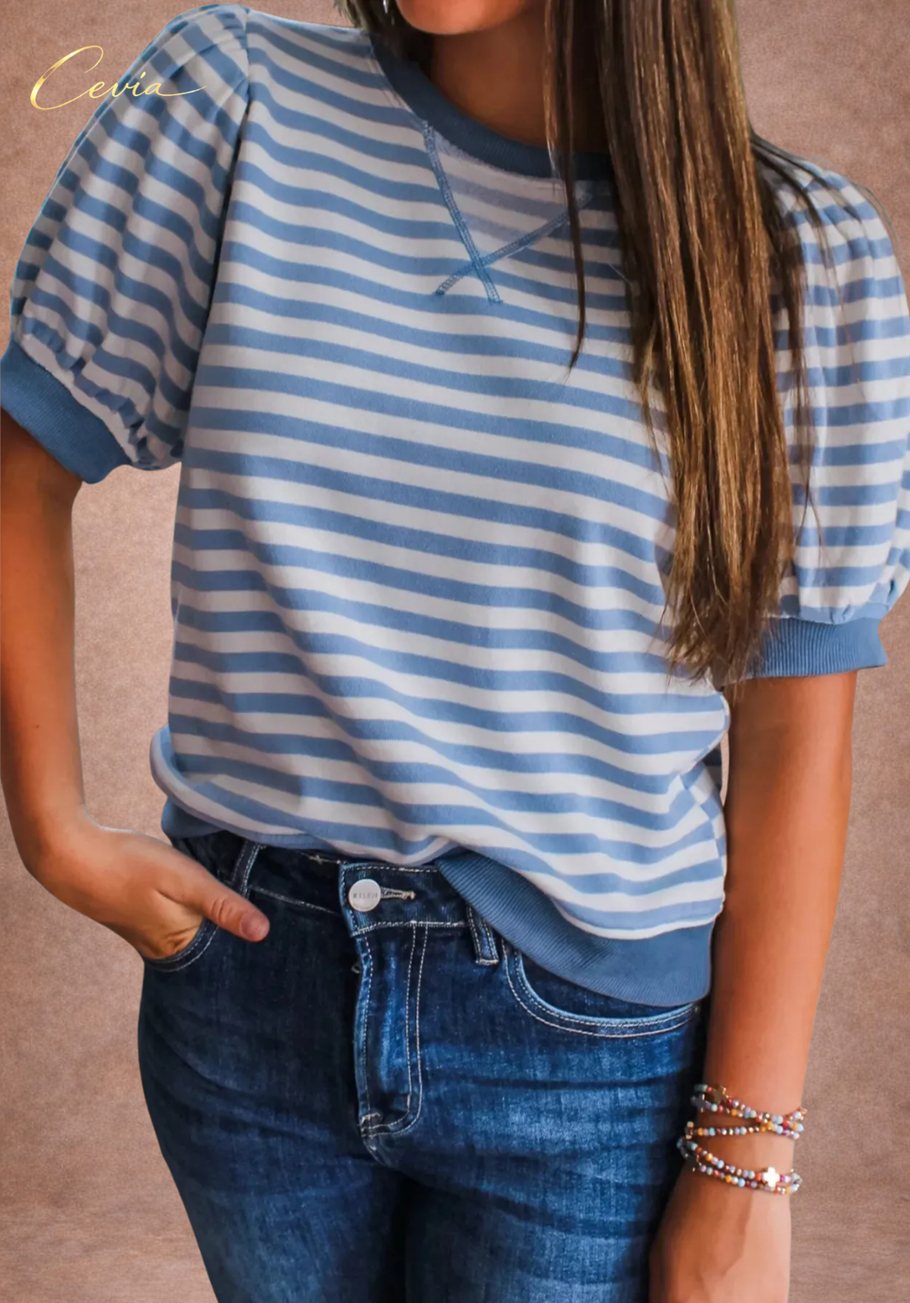 The Riviera Coastal Stripe Tee