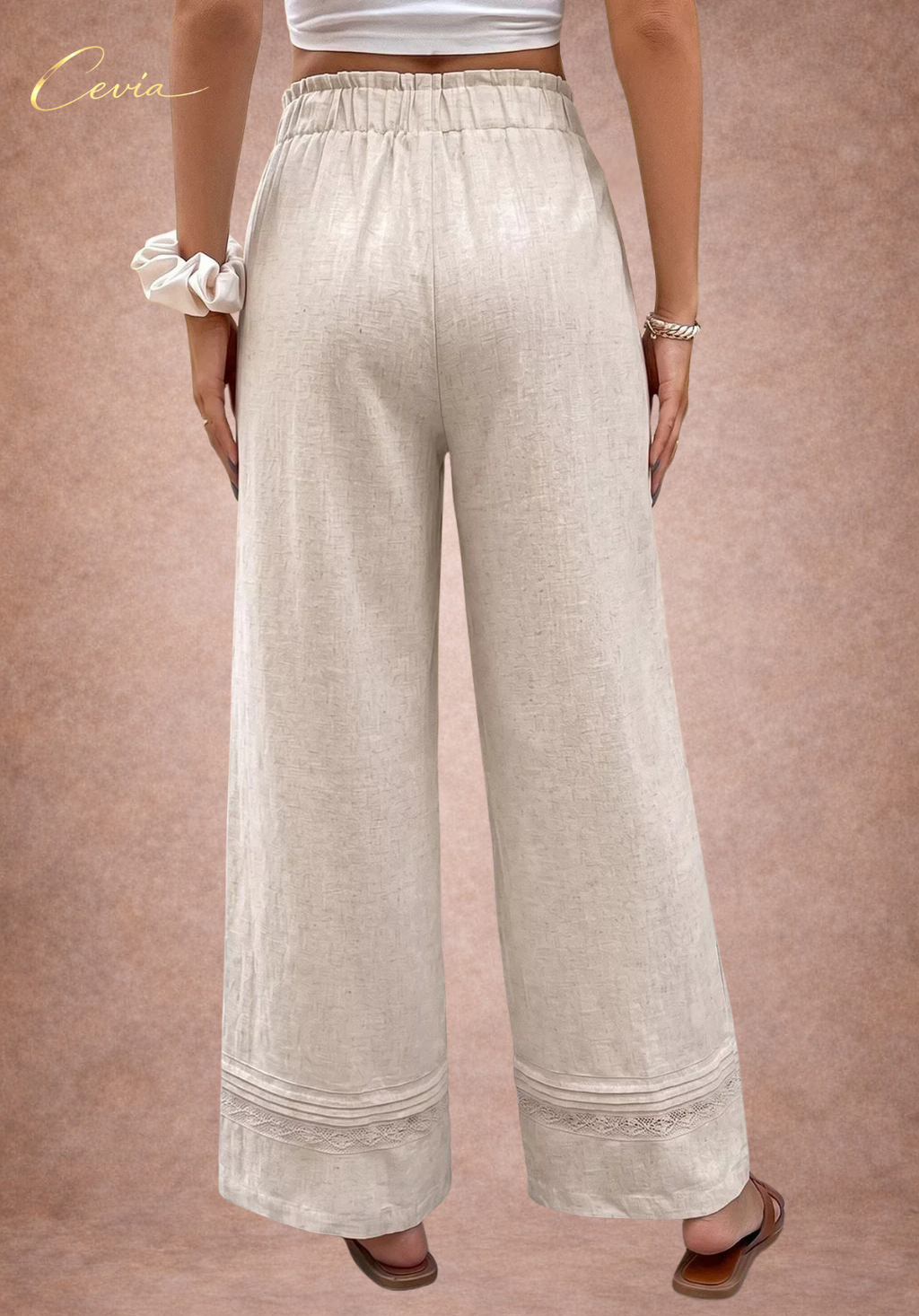 The Riviera Linen Palazzo Trousers