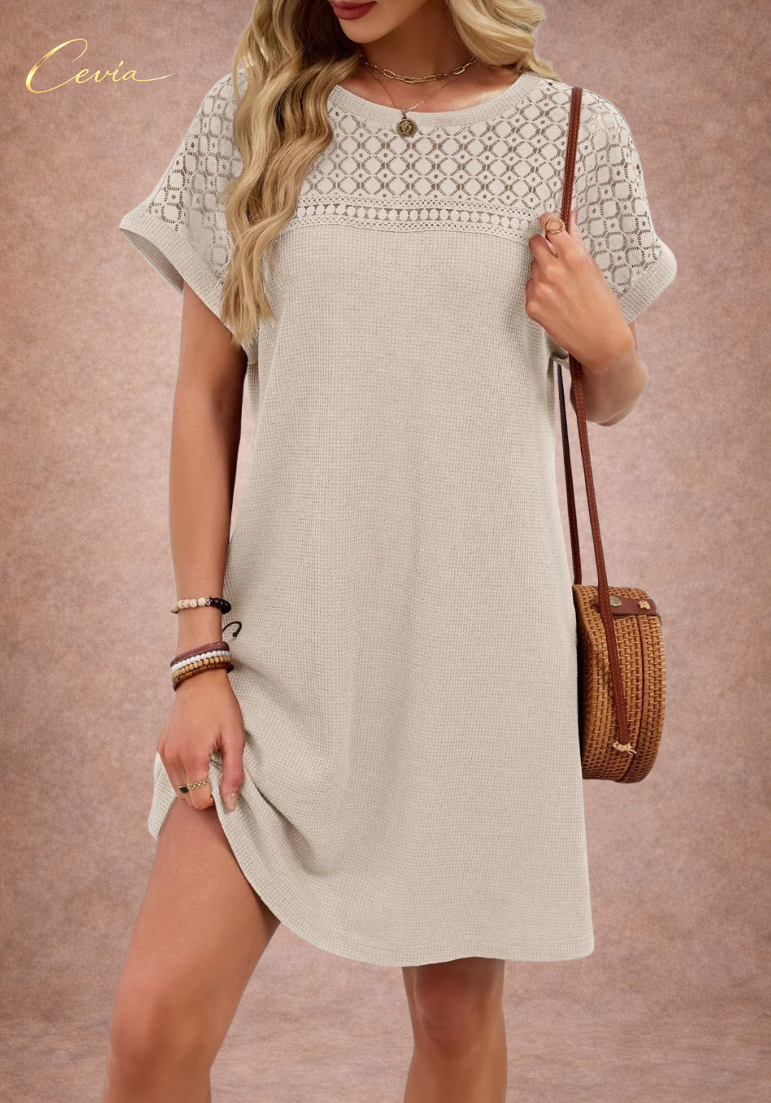 The Soft Grace Textured Dress
