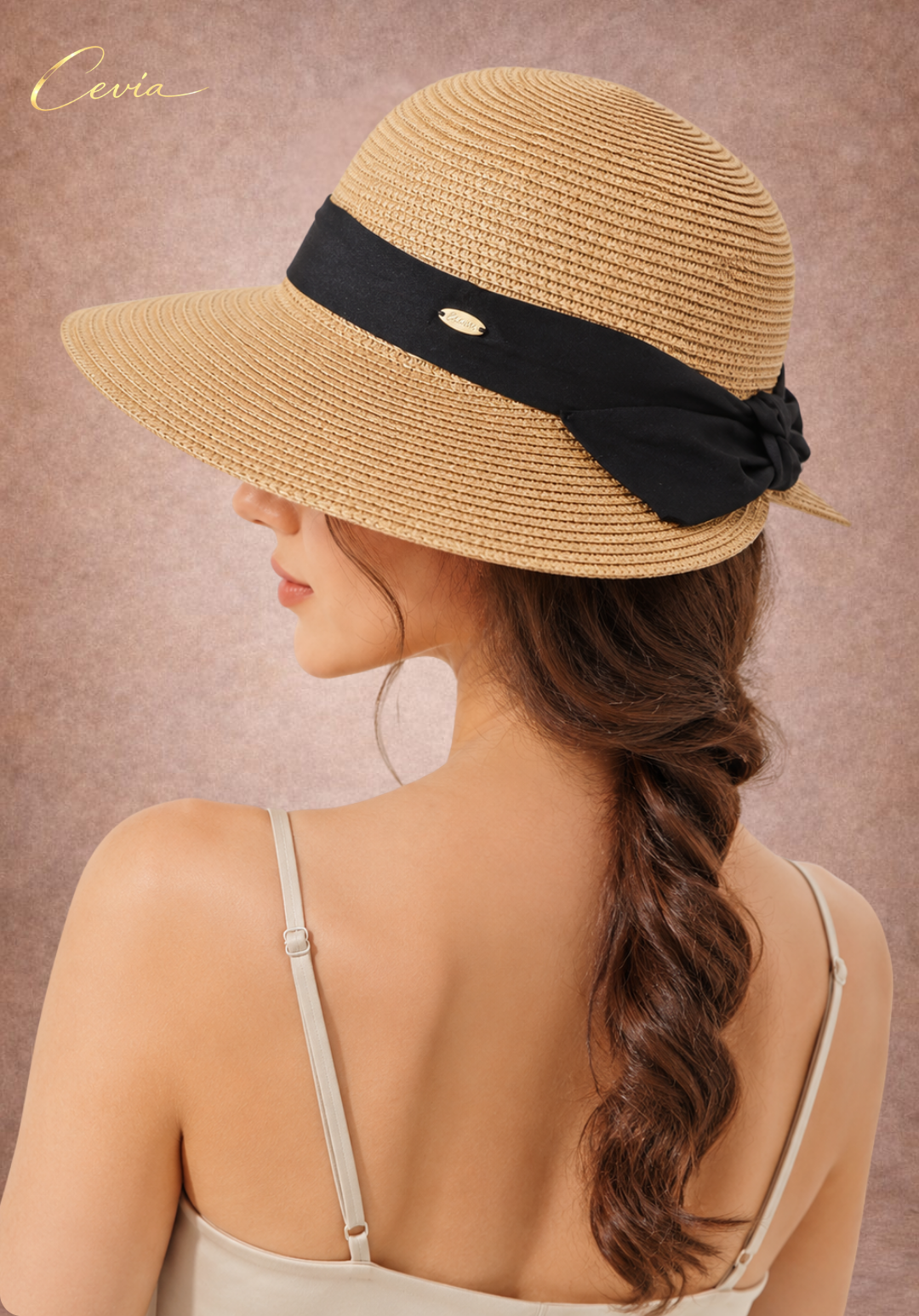 The Paris Noir Straw Hat
